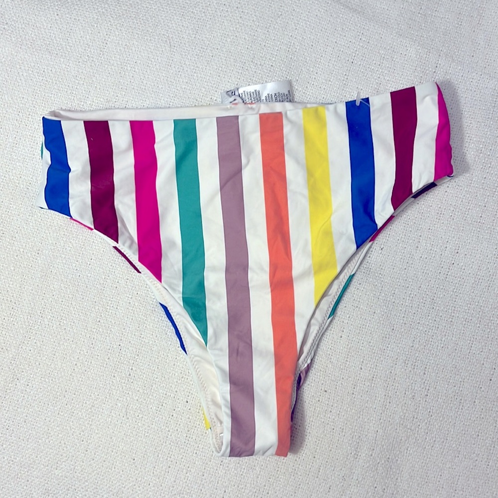 O’Neill cascada stripe hi waist bikini‎ bottoms